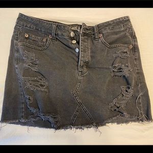 American Eagle black denim skirt